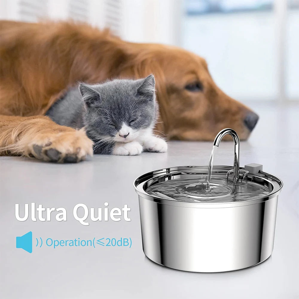 Stainless Steel Pet Water Fountain