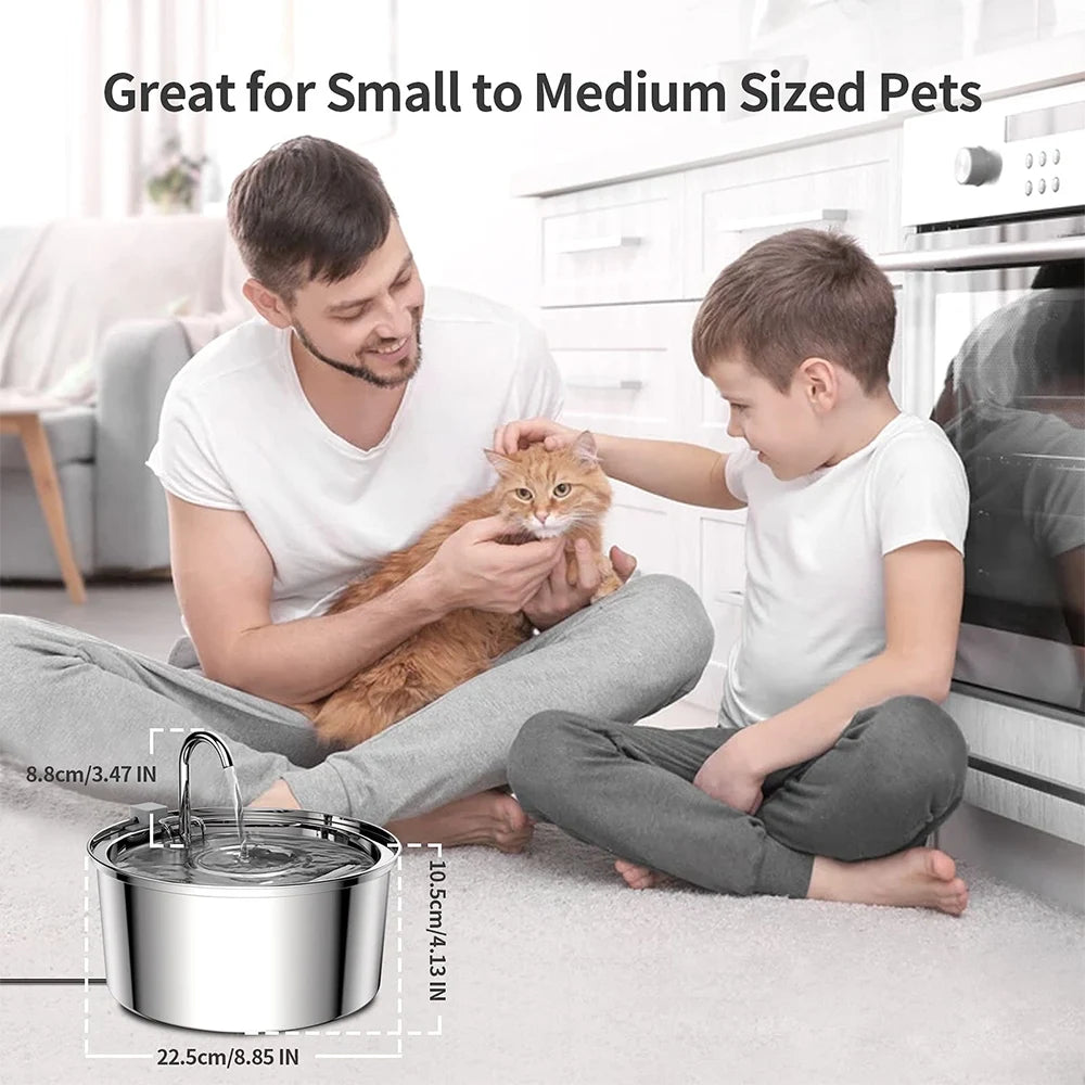 Stainless Steel Pet Water Fountain